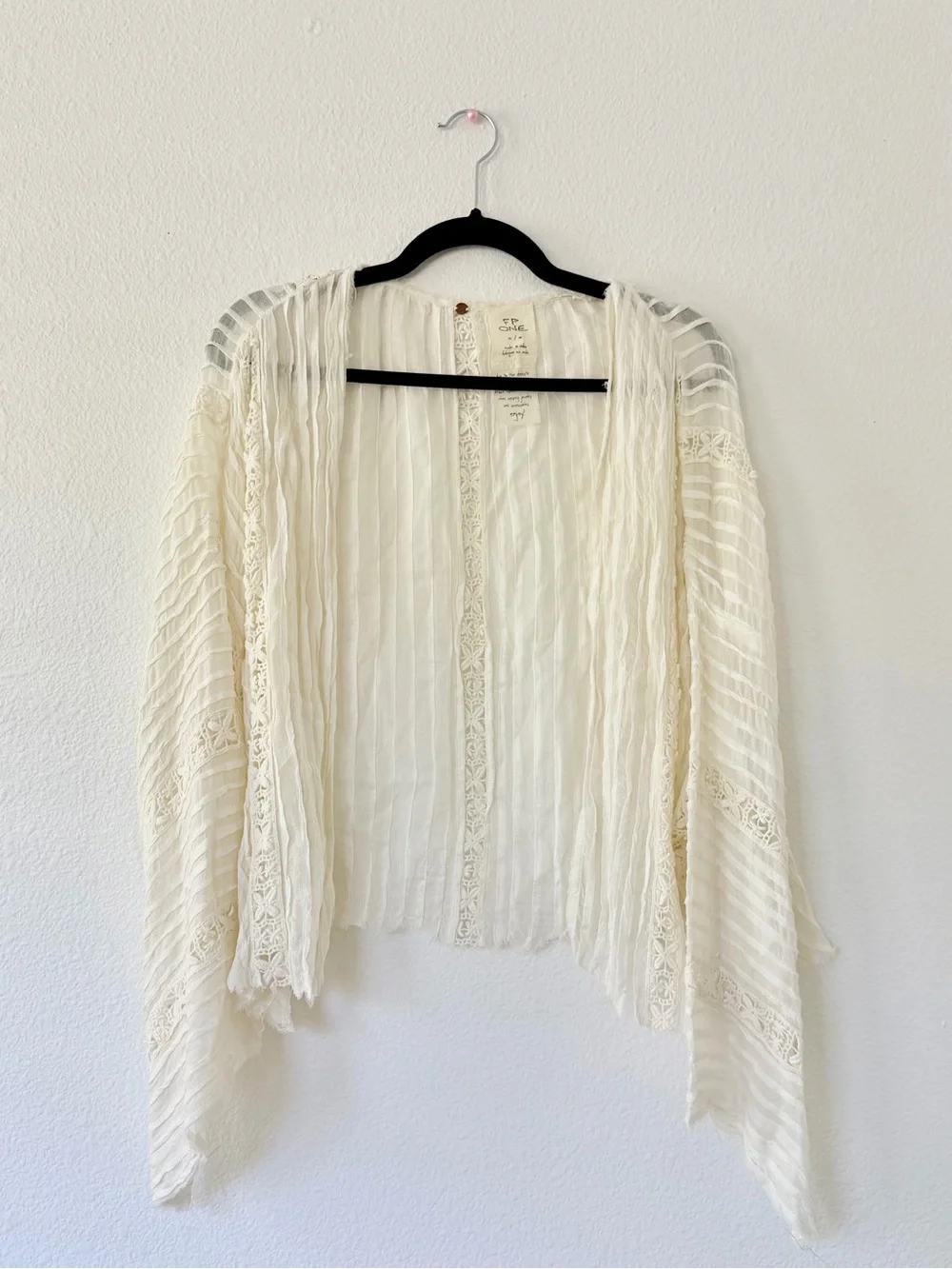 FP ONE willow lace trim duster